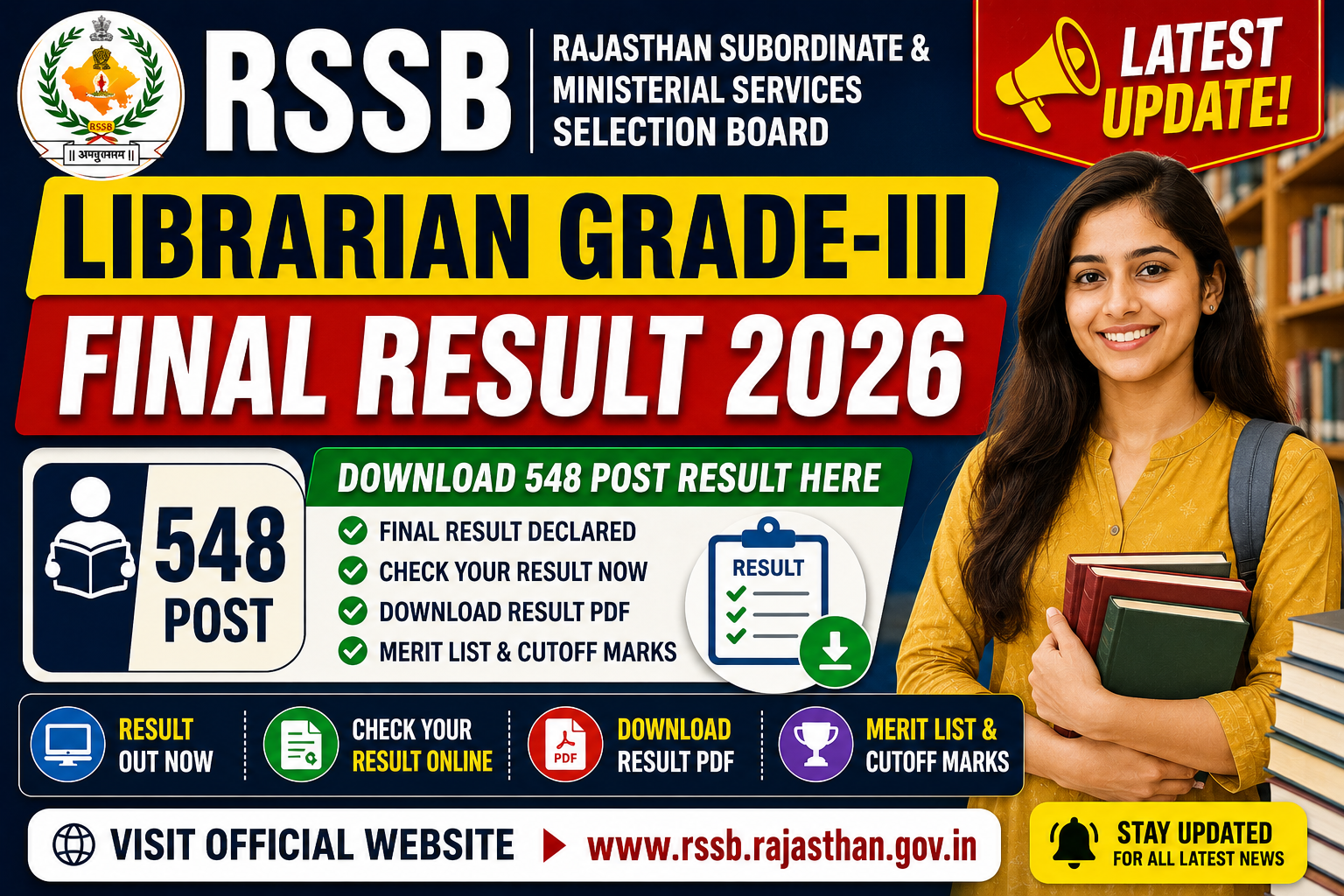 RSSB Librarian Grade-III Final Result 2026: Download 548 Post Result Here
