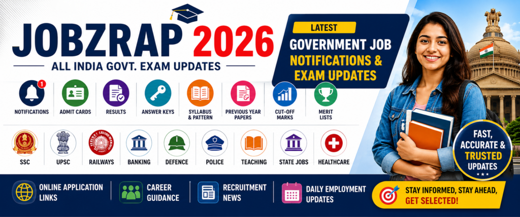 Jobzrap - all India govt jobs updates